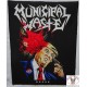 Municipal Waste Dump Trump Backpatch Rückenaufnäher Aufnäher The Only Walls We Build Are Walls Of Death Giant Back Patch