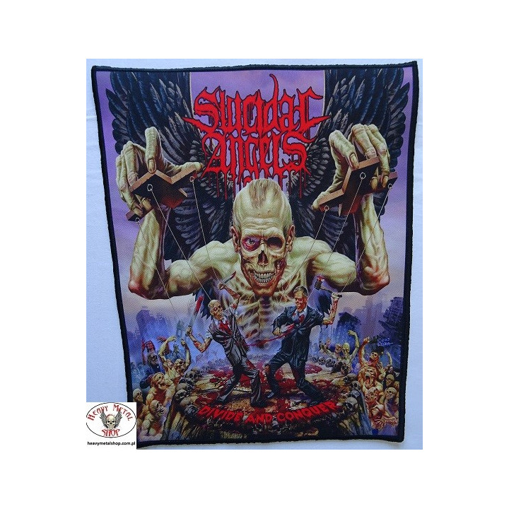 Suicidal Angels - ,,Divide and Conquer,, Backpatch Giant Back Patch Rückenaufnäher Aufnäher