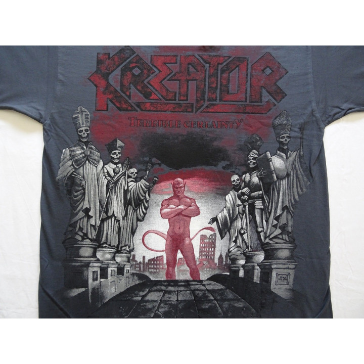 Kreator Terrible Certainty Official Steel T-Shirt All Print Old German Teutonic Thrash Metal