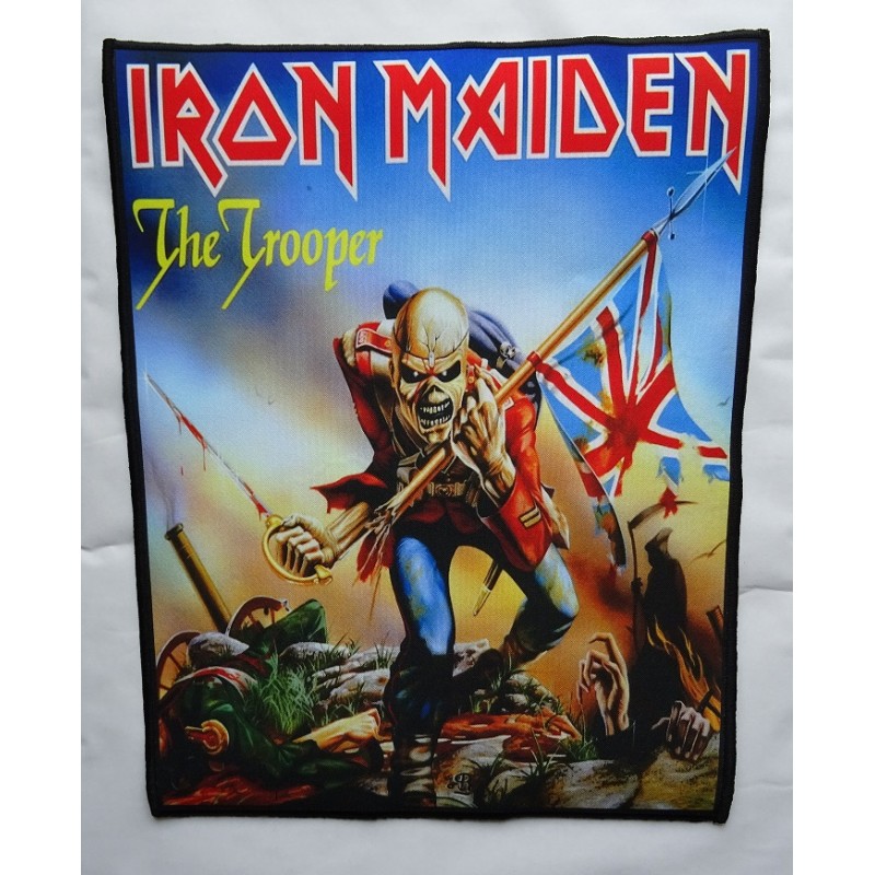 Iron Maiden Back Patch Book of Souls Trooper Killers Eddie band logo Official 