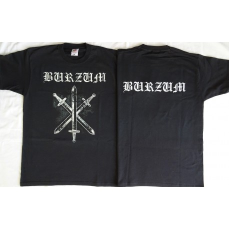 Burzum Odin&#039;s Sword T-Shirt Sword of Odin Official T-Shirt Black Metal Varg Vikernes Count Grishnackh