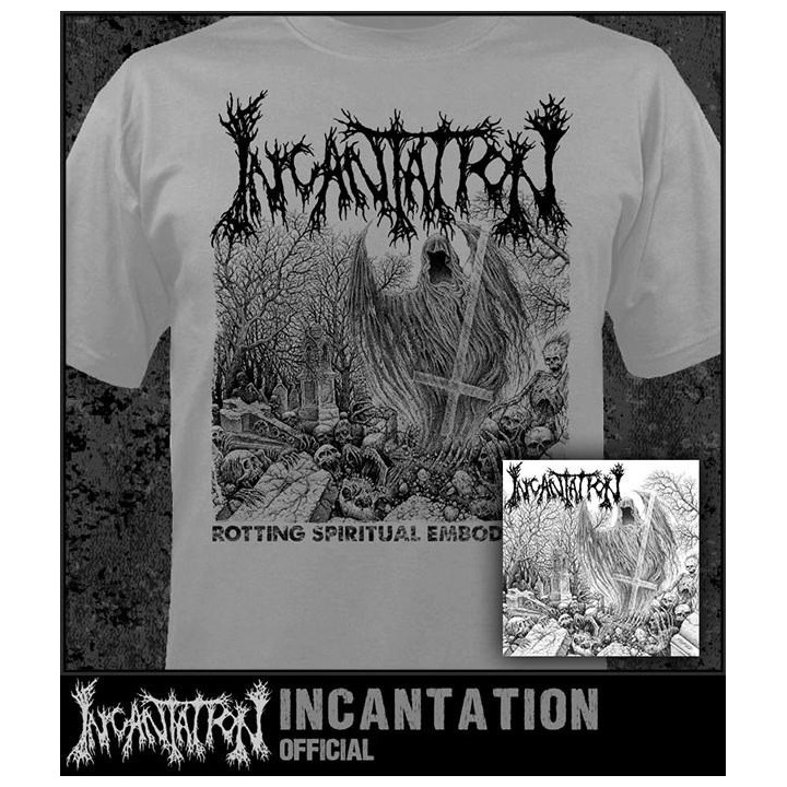 INCANTATION OFFICIAL Rotting Spiritual Embodiment T-SHIRT ABSOLUTELY UNIQUE
