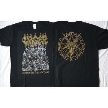 Vader Before The Age of Chaos Tour 2015 Official T-Shirt Vader Legions Since 1983