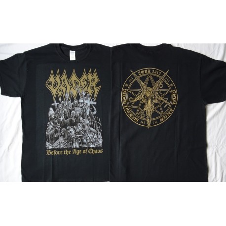 Vader Before The Age of Chaos Tour 2015 Official T-Shirt Vader Legions Since 1983