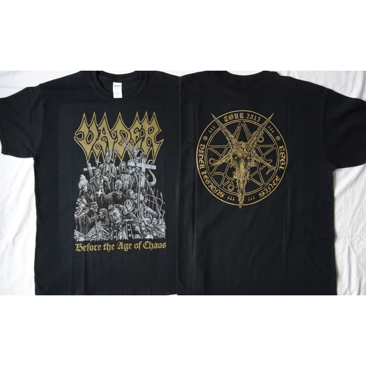 Vader Before The Age of Chaos Tour 2015 Official T-Shirt Vader Legions Since 1983