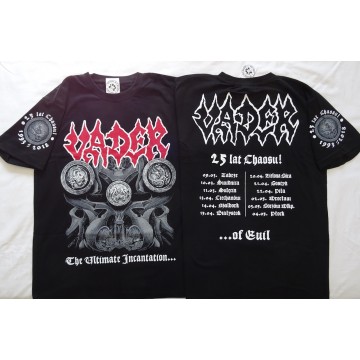VADER The Ultimate Incantation T-Shirt Official repress of 1993 version 25 Years Anniversary Tour