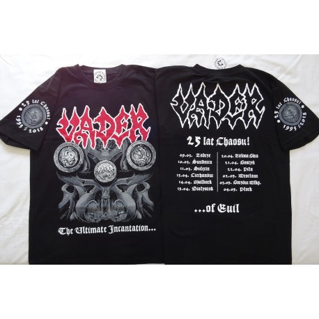 VADER The Ultimate Incantation T-Shirt Official repress of 1993 version 25 Years Anniversary Tour