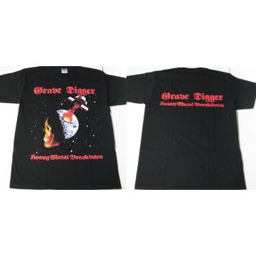 GRAVE DIGGER Heavy Metal Breakdown OFFICIAL ORIGINAL T-SHIRT 