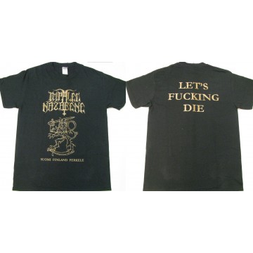 IMPALED NAZARENE Suomi Finland Perkele LET'S FUCKING DIE OFFICIAL ORIGINAL T-SHIRT
