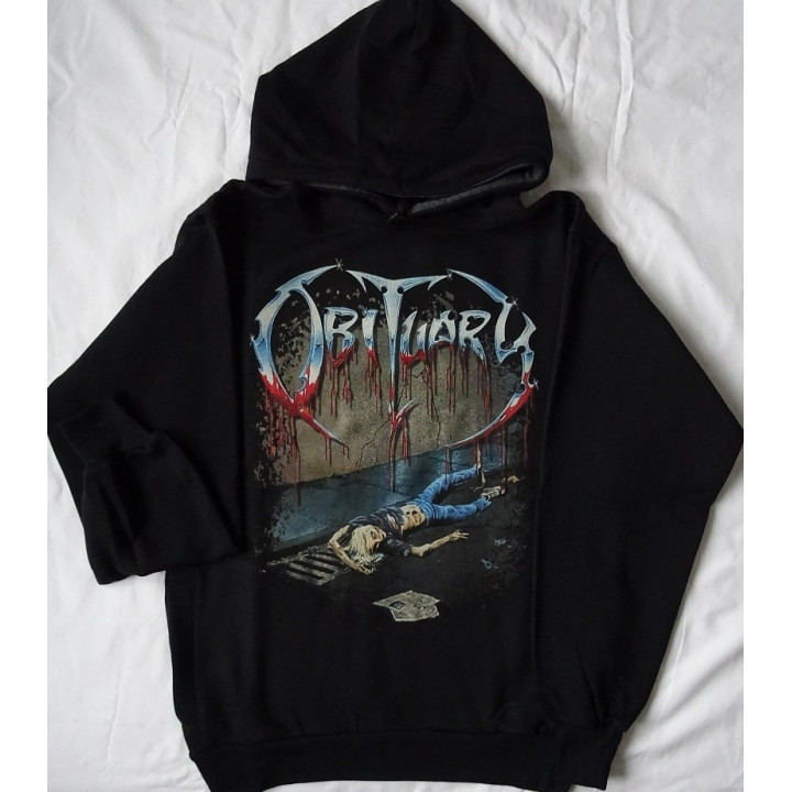 Obituary Slowly We Rot Free Shipping Hoodie Kapuzenjacke Hooded Sweatshirt Hoody All Size Alle Größe Death Metal
