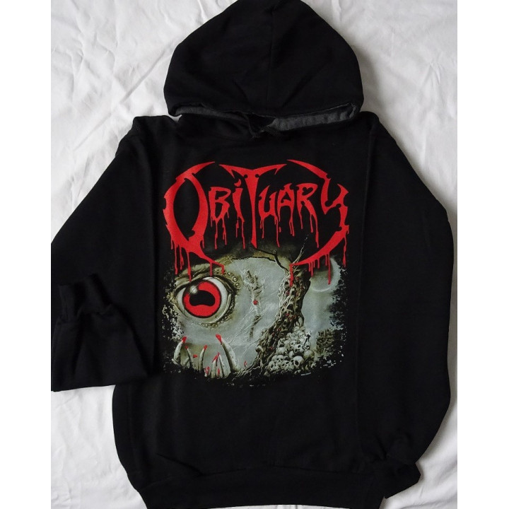 Obituary Cause of Death Hoodie Kapuzenjacke Hooded Sweatshirt Hoody All Size Alle Größe Death Metal