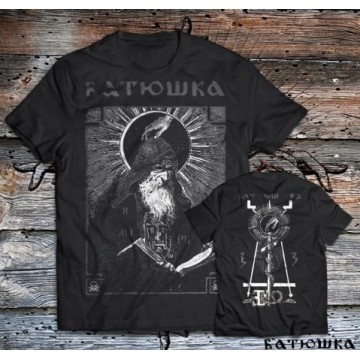 BATUSHKA LITOURGIYA SHEMA MONK BLACK OFFICIAL T-SHIRT