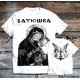 BATUSHKA LITOURGIYA MARY BLACK OFFICIAL WHITE T-SHIRT