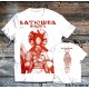 BATUSHKA LITOURGIYA PREMUDROST RED OFFICIAL WHITE T-SHIRT