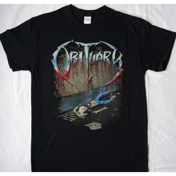 Obituary Slowly We Rot Official T-Shirt Death Metal 