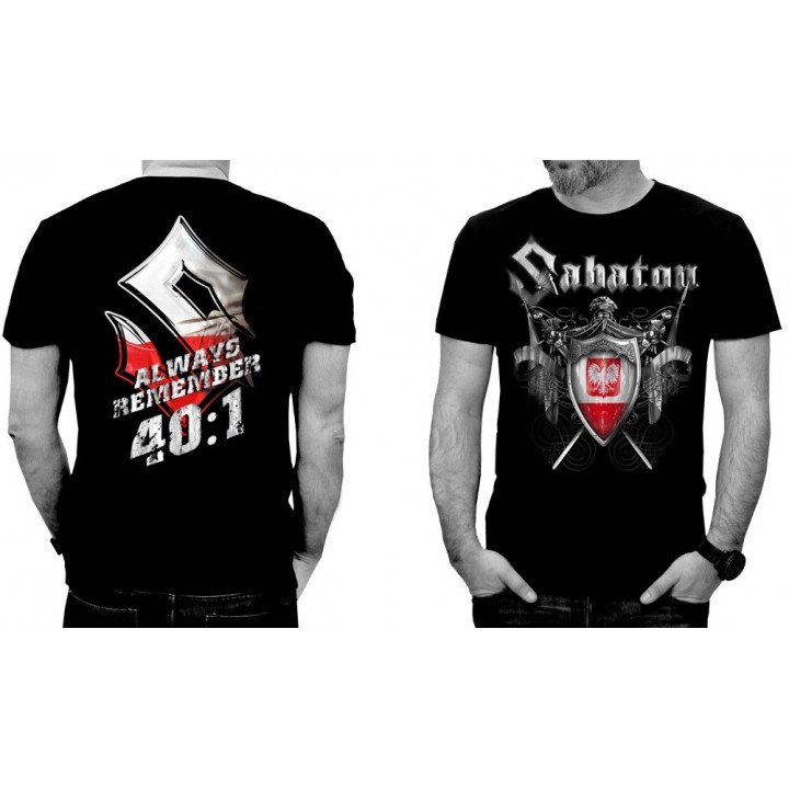 SABATON Official T-Shirt 40:1 ALWAYS REMEMBER Official Merchandise Sabaton