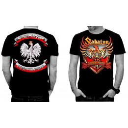 SABATON Official T-Shirt Coat Of Arms POLAND FIRST TO FIGHT Official Merchandise Sabaton