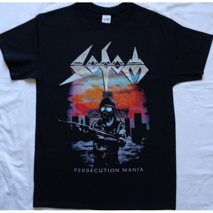 Sodom Persecution Mania Official T-Shirt Classic German Old Thrash Metal Free Shipping