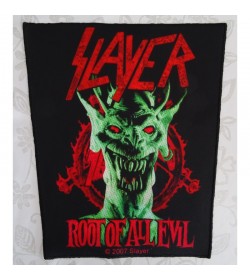 Slayer Root Of All Evil Official Backpatch Limited Edition 2007 Total Cult Backpatch Giant Back Patch Rückenaufnäher Aufnäher