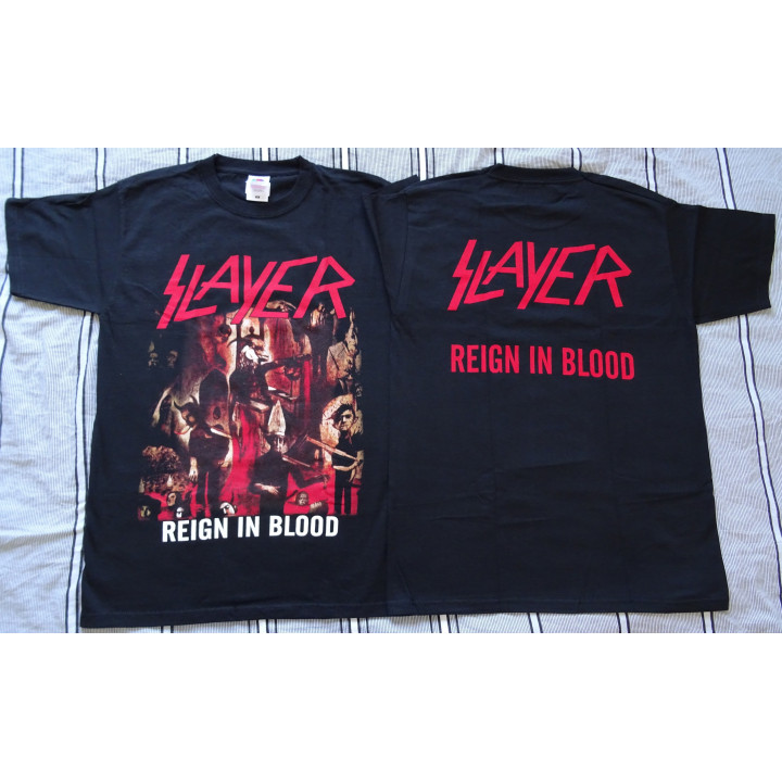 Slayer Regin in Blood Official T-Shirt Angel of Death Slaytanic Wehrmacht Thrash Metal 1986 All Size Alle Größe 