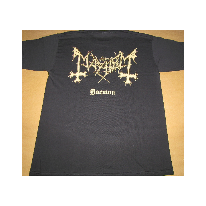 Mayhem Daemon Gold Official T-Shirt Ltd Official Merchandise