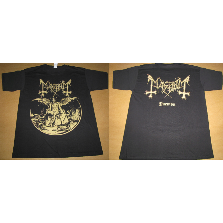 Mayhem Daemon Gold Official T-Shirt Ltd Official Merchandise