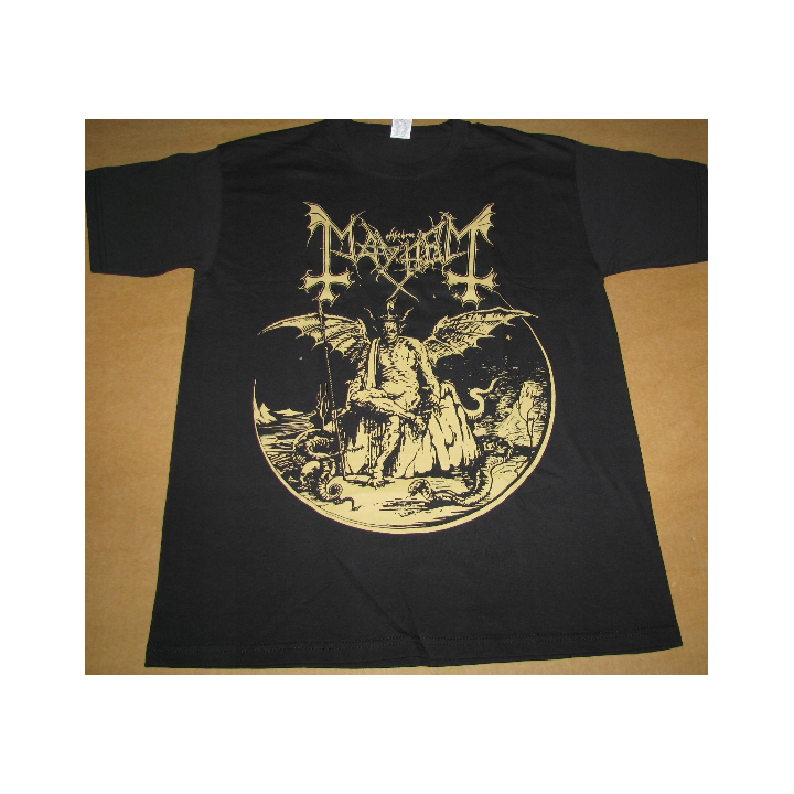 Mayhem Daemon Gold Official T-Shirt Ltd Official Merchandise
