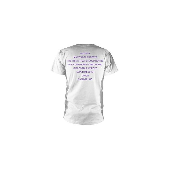 METALLICA Official Master of Puppets White Official T-Shirt
