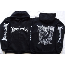 IMMORTAL Northern Chaos Gods TRUE NORWEGIAN BLACK METAL ZIPPER HOODIE OFFICIAL 