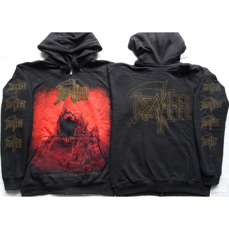 DEATH The Sound of Perseverance Official Zipper Hoodie - heavymetalshop ...