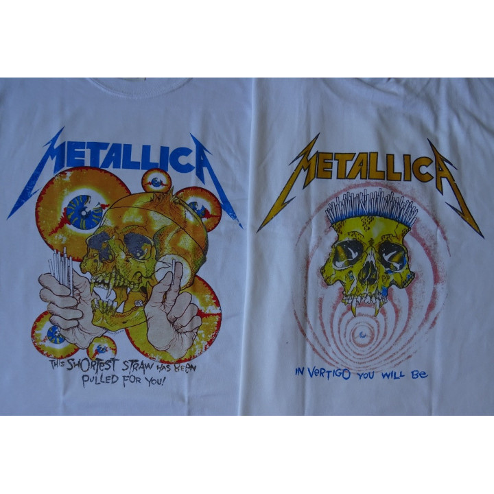 Metallica Shortest Straw ... And Justice For All Official Original T-Shirt Classic Thrash Metal