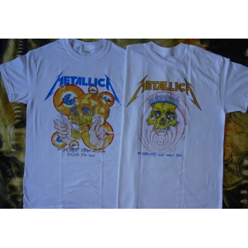 Metallica Shortest Straw ... And Justice For All Official Original T-Shirt Classic Thrash Metal