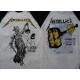Metallica …And Justice for All Official Longsleeve T-Shirt White / Black Sleeve Classic Thrash Metal