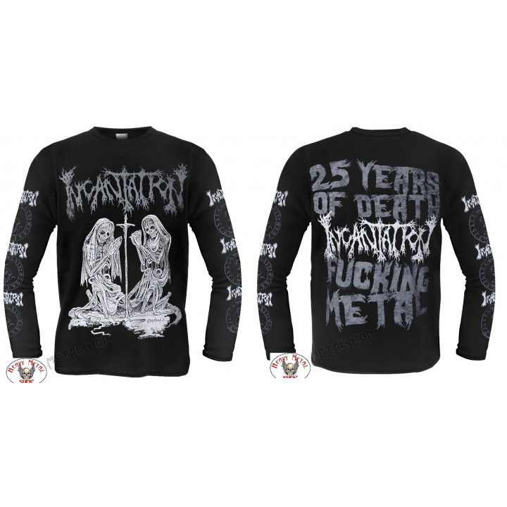 Incantation Official Deliverance of Horrific Prophecies Official LongSleeve T-Shirt Official Merchandise 25 Years Of Death Fucki