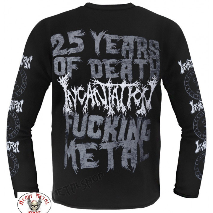 Incantation Official Deliverance of Horrific Prophecies Official LongSleeve T-Shirt Official Merchandise 25 Years Of Death Fucki