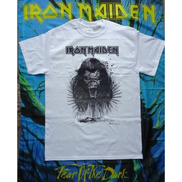 IRON MAIDEN Official Black Ink Clansman White Black Ink Collection 