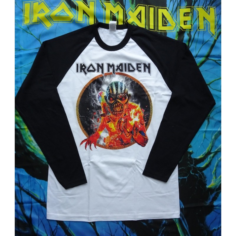 Book Of Souls Eddie Baseball Shirt 