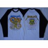 Metallica Shortest Straw …And Justice for All Official Longsleeve T-Shirt White / Black Sleeve Classic Thrash Metal