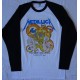Metallica Shortest Straw …And Justice for All Official Longsleeve T-Shirt White / Black Sleeve Classic Thrash Metal