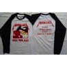 Metallica Kill 'Em All Official Longsleeve T-Shirt White / Black Sleeve Classic Thrash Metal