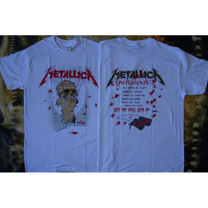 Metallica One Landmine ... And Justice For All Official Original T-Shirt Classic Thrash Metal