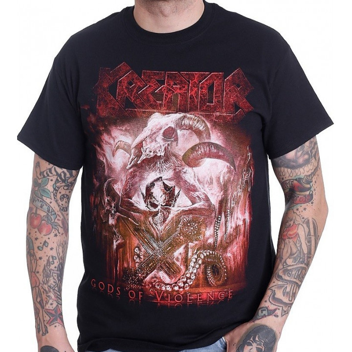 KREATOR OFFICIAL Gods of Violence 2017 Europe Tour T-Shirt