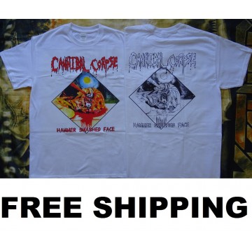 Cannibal Corpse Hammer Smashed Face Official T-Shirt Brutal Death Metal Classic Free Shipping ! 