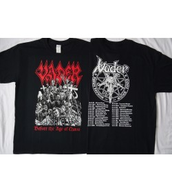 Vader Before The Age of Chaos Tour 2015 Official T-Shirt Vader Legions Since 1983
