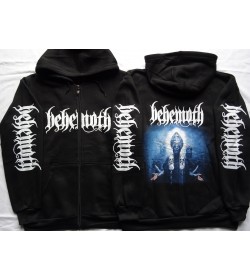 BEHEMOTH Ecclesia Diabolica Black Metal Hoodie Zipper Kapuzenjacke Zip