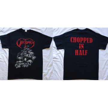 Obituary Pile of Skulls Chopped In Half Official T-Shirt Death Metal