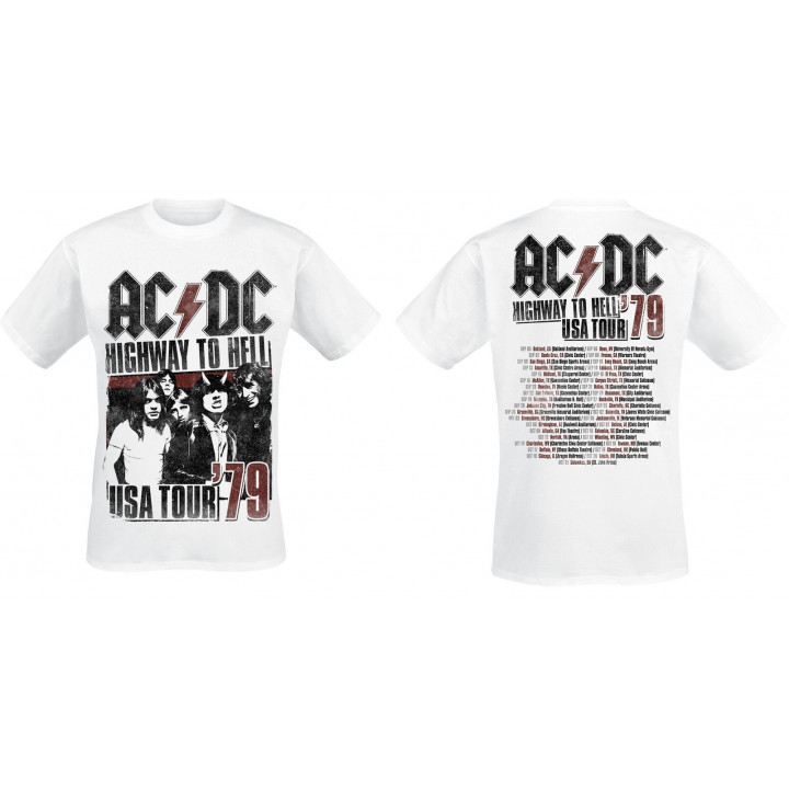 AC/DC Highway To Hell USA Tour 1979 T-Shirt Tour History 1979/80 World Tour Free Delivery ! AC/DC Power Up Tour Europe 2025
