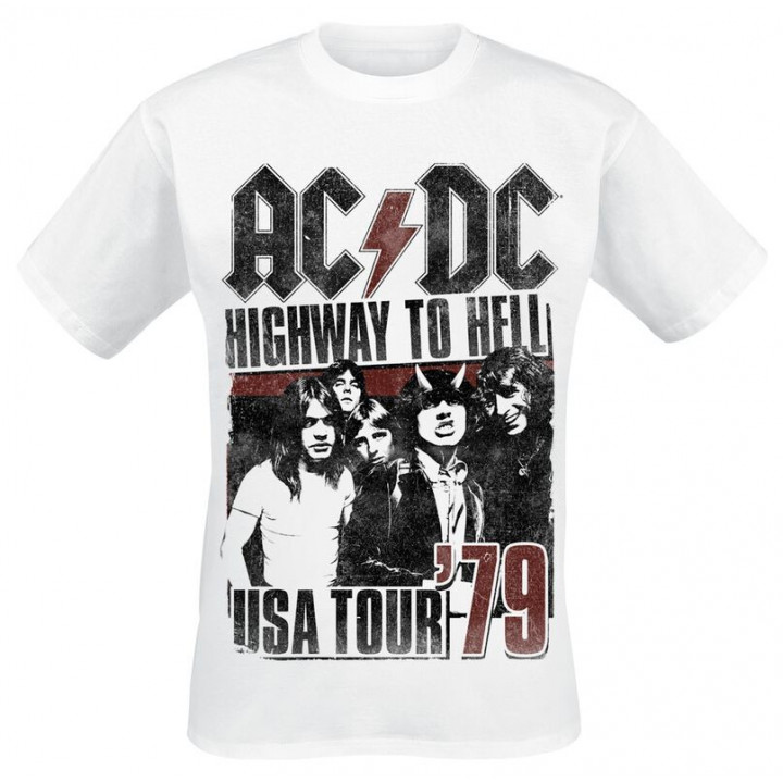 AC/DC Highway To Hell USA Tour 1979 T-Shirt Tour History 1979/80 World Tour Free Delivery ! AC/DC Power Up Tour Europe 2025