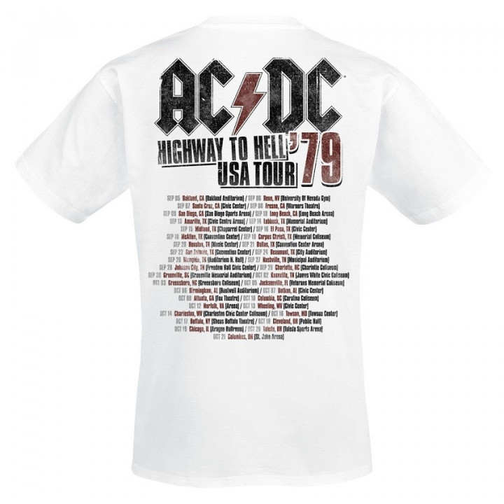 AC/DC Highway To Hell USA Tour 1979 T-Shirt Tour History 1979/80 World Tour Free Delivery ! AC/DC Power Up Tour Europe 2025