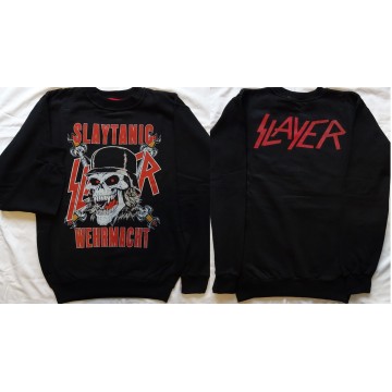 Slayer Slaytanic Wehrmacht Thrash Metal 1988 Angel of Death Regin in Blood South of Heaven Sweatshirt Without a Hood ohne Kapuze